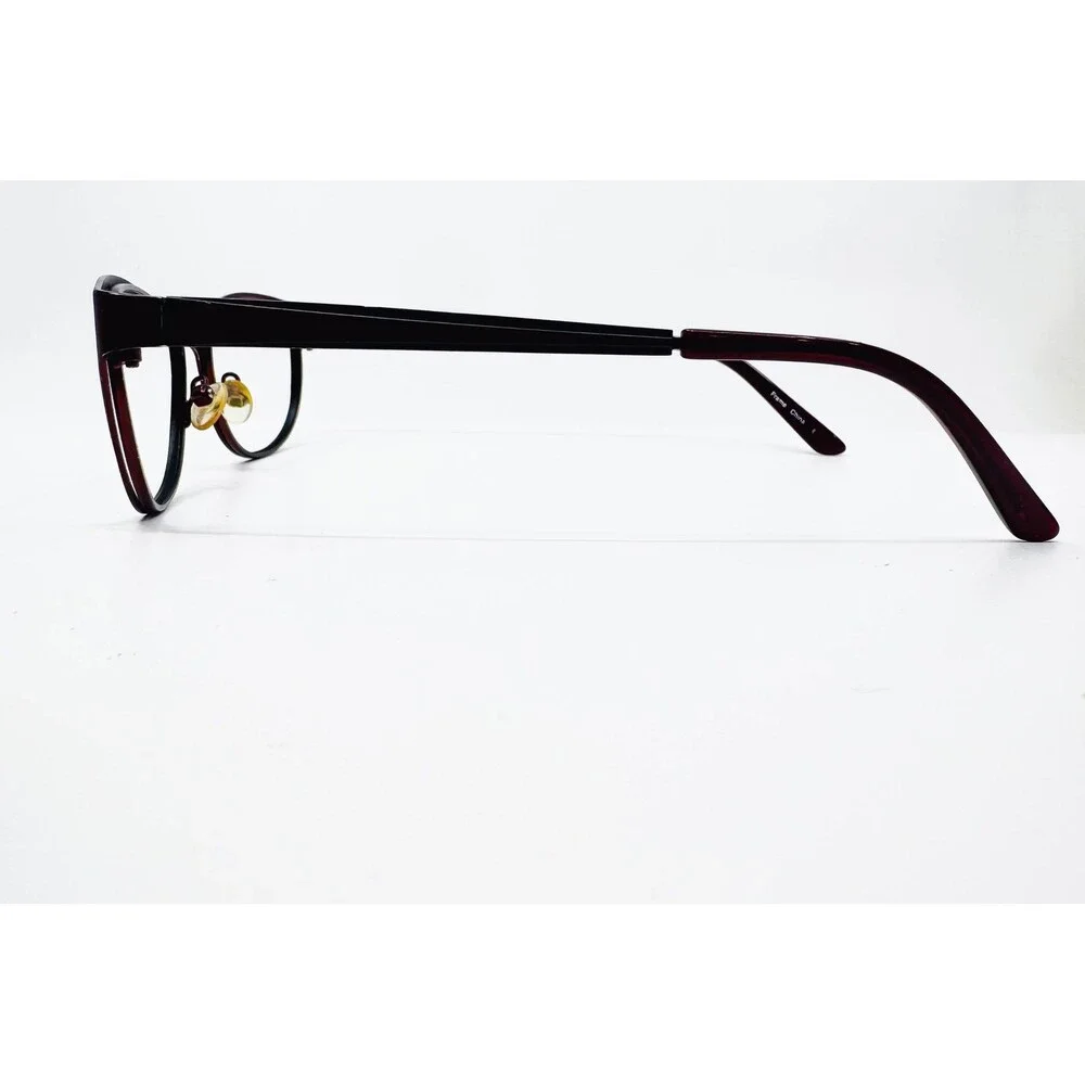 B.U.M. Equipment Eyeglasses Womens Black Wine Fictitious Cat Eye 50-17-135